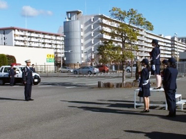 一日警察署長の様子