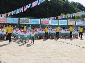 高倉台幼稚園第45回運動会にの様子