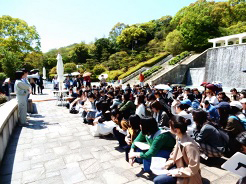 須磨離宮公園オリエンテーリングの様子